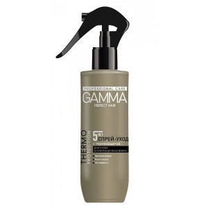 Purškiklis 5 in 1 "Gamma", sausiems ir pažeistiems plaukams, termoapsauga 190 ml.